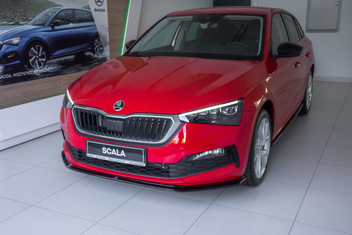 Frontlippe V.3 passend für Skoda Scala schwarz Hochglanz