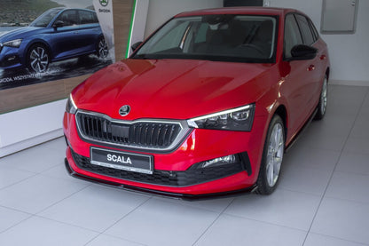 Frontlippe V.3 passend für Skoda Scala schwarz Hochglanz