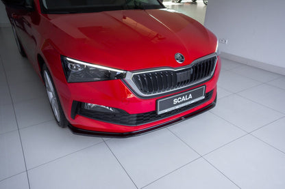 Frontlippe V.3 passend für Skoda Scala schwarz Hochglanz