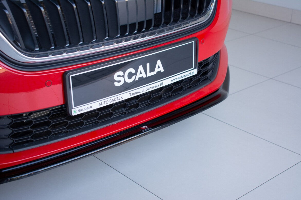 Frontlippe V.3 passend für Skoda Scala schwarz Hochglanz