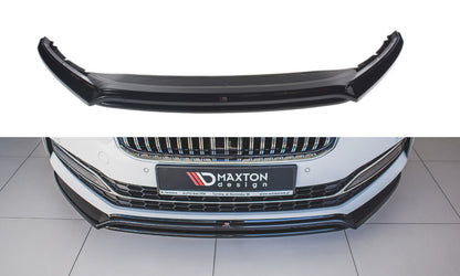 Frontlippe V.3 passend für Skoda Superb Liftback / Combi Mk3 FL schwarz Hochglanz