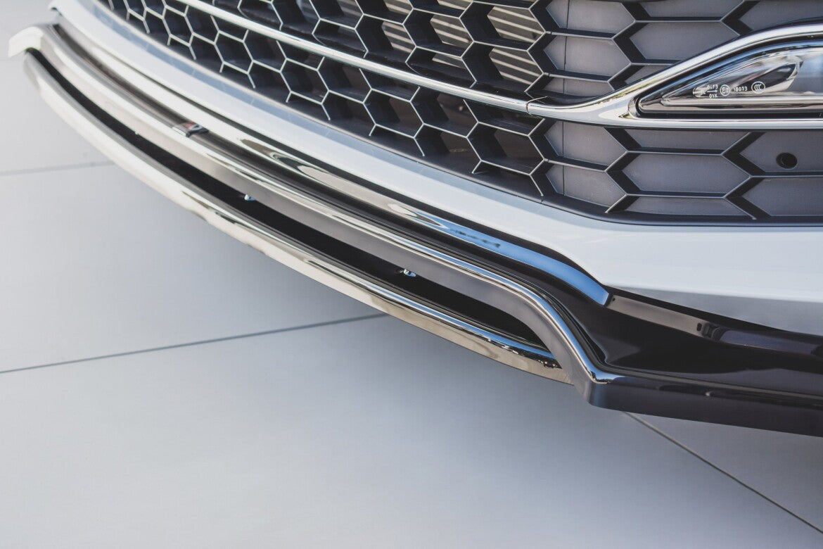 Frontlippe V.3 passend für Skoda Superb Liftback / Combi Mk3 FL schwarz Hochglanz
