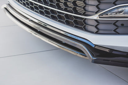 Frontlippe V.3 passend für Skoda Superb Liftback / Combi Mk3 FL schwarz Hochglanz