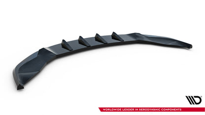 Frontlippe V.3 passend für Tesla Model S Plaid Mk1 FL schwarz Hochglanz