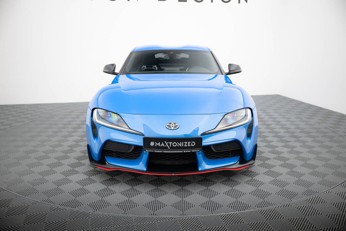 Frontlippe V.3 passend für Toyota Supra Mk5 schwarz Hochglanz