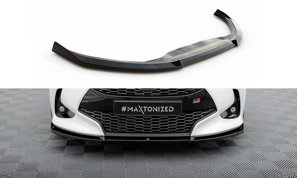 Frontlippe V.3 passend für Toyota Yaris Mk4 schwarz Hochglanz