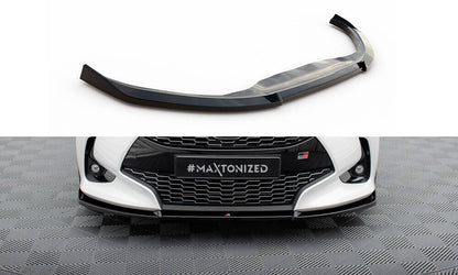 Frontlippe V.3 passend für Toyota Yaris Mk4 schwarz Hochglanz