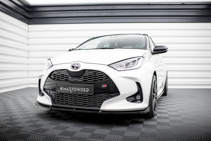 Frontlippe V.3 passend für Toyota Yaris Mk4 schwarz Hochglanz