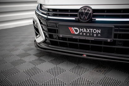 Frontlippe V.3 passend für VW Arteon R Limousine / Shooting Brake Mk1 FL schwarz Hochglanz