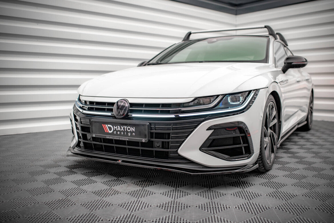 Frontlippe V.3 passend für VW Arteon R Limousine / Shooting Brake Mk1 FL schwarz Hochglanz