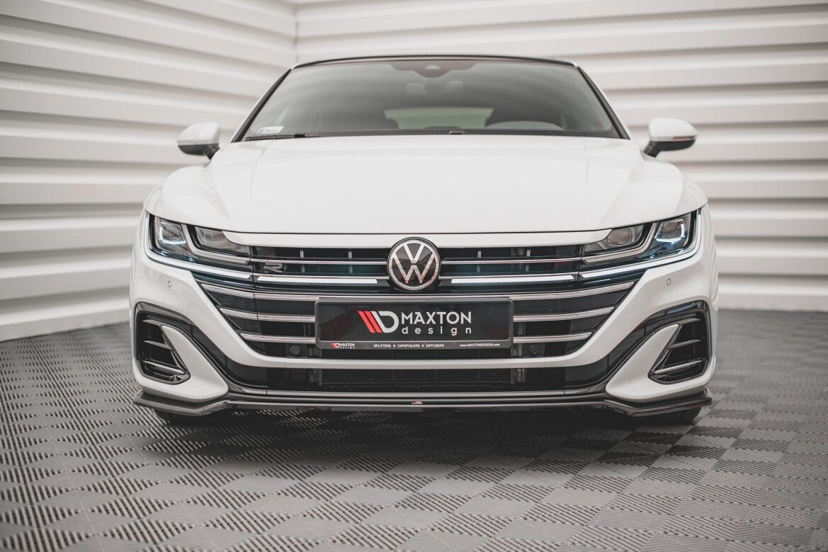 Frontlippe V.3 passend für VW Arteon R-Line Limousine / Shooting Brake Mk1 FL schwarz Hochglanz