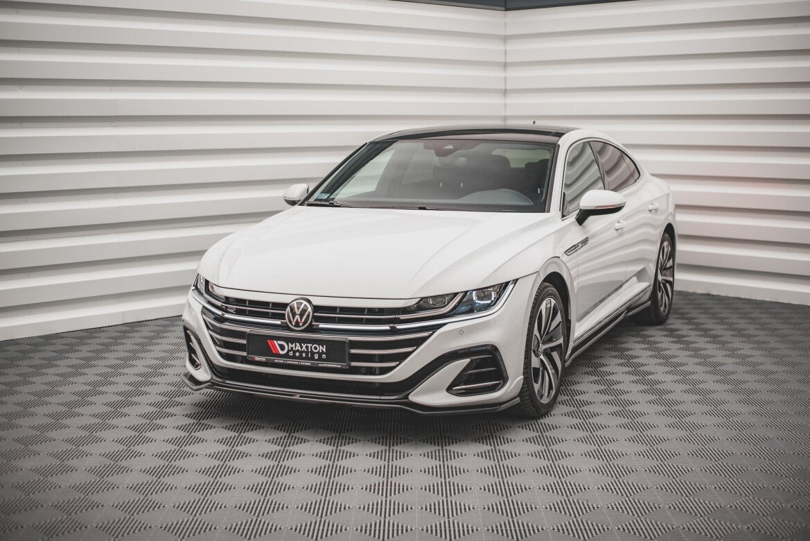 Frontlippe V.3 passend für VW Arteon R-Line Limousine / Shooting Brake Mk1 FL schwarz Hochglanz