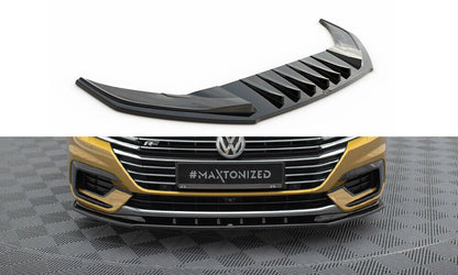 Frontlippe V.3 passend für VW Arteon R-Line Limousine / Shooting Brake Mk1 schwarz Hochglanz