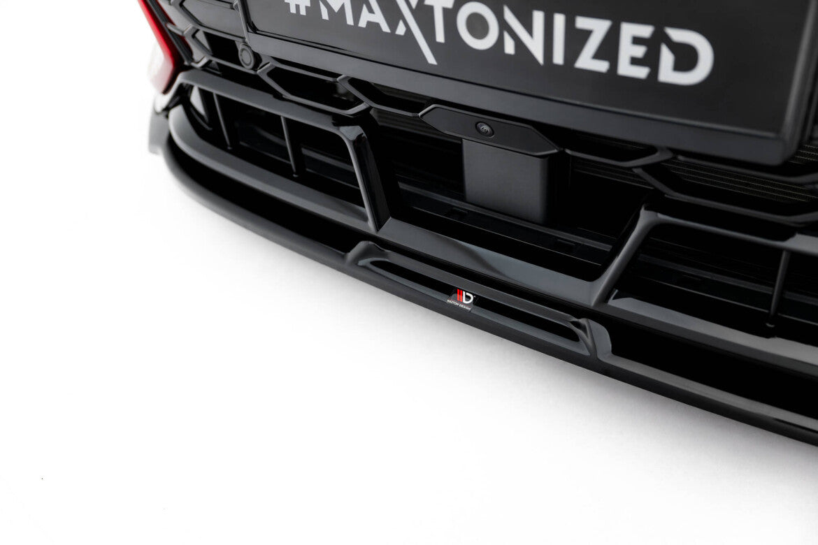 Frontlippe V.3 passend für VW Golf GTI Clubsport Mk8 FL schwarz Hochglanz