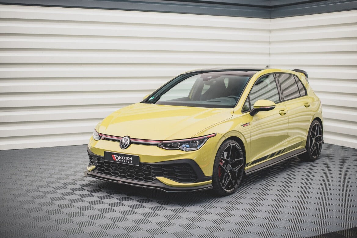 Frontlippe V.3 passend für VW Golf GTI Clubsport Mk8 schwarz Hochglanz