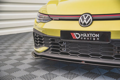 Frontlippe V.3 passend für VW Golf GTI Clubsport Mk8 schwarz Hochglanz