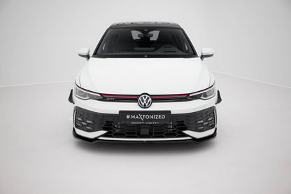 Frontlippe V.3 passend für VW Golf GTI / GTE / R-Line Mk8 FL schwarz Hochglanz