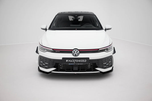 Frontlippe V.3 passend für VW Golf GTI / GTE / R-Line Mk8 FL schwarz Hochglanz