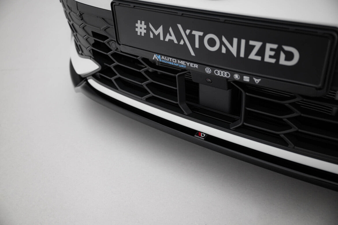 Frontlippe V.3 passend für VW Golf GTI / GTE / R-Line Mk8 FL schwarz Hochglanz