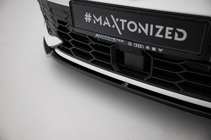 Frontlippe V.3 passend für VW Golf GTI / GTE / R-Line Mk8 FL schwarz Hochglanz