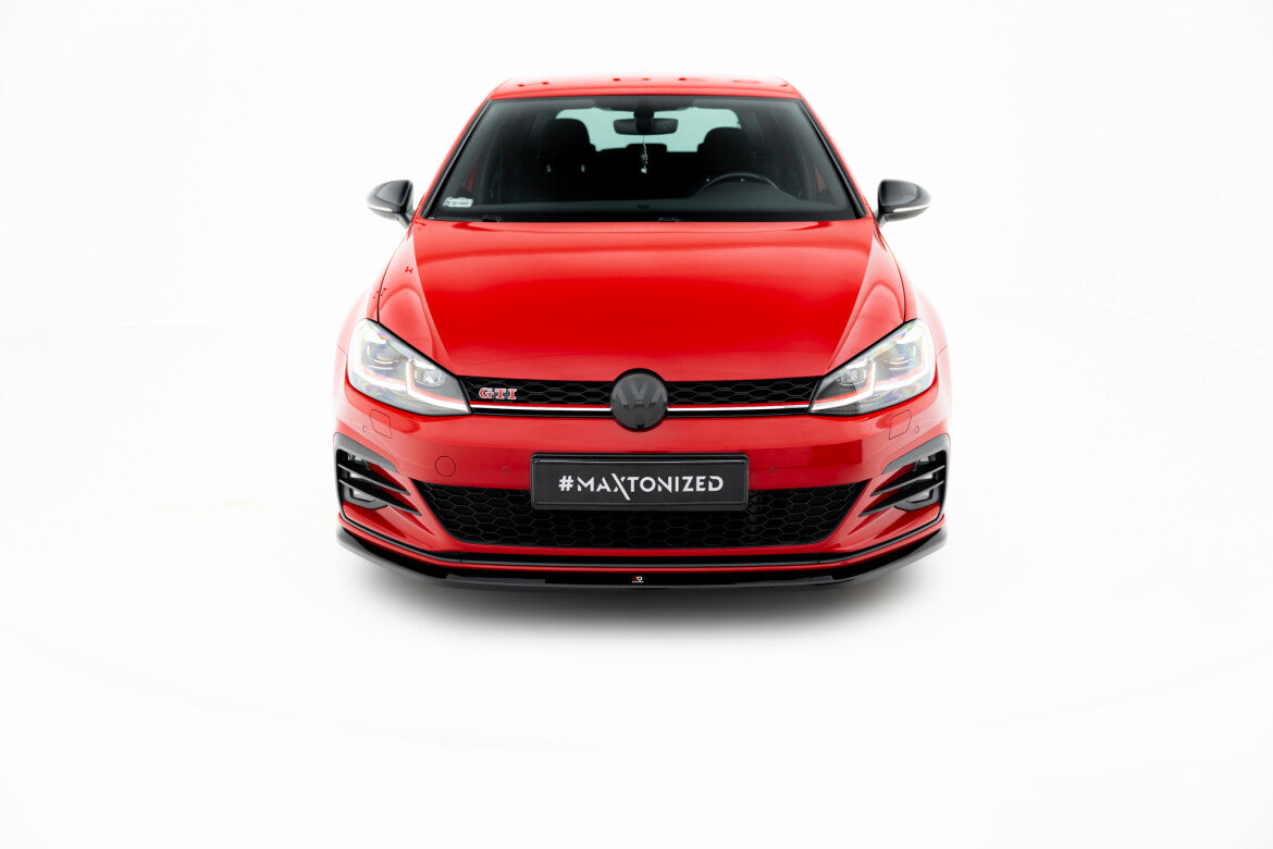 Frontlippe V.3 passend für VW Golf GTI Mk7 FL schwarz Hochglanz