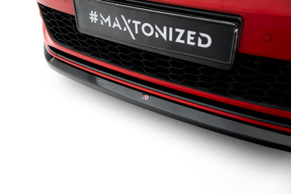 Frontlippe V.3 passend für VW Golf GTI Mk7 FL schwarz Hochglanz