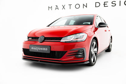 Frontlippe V.3 passend für VW Golf GTI Mk7 FL schwarz Hochglanz