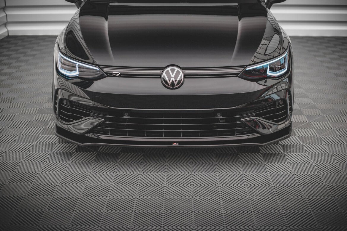 Frontlippe V.3 passend für VW Golf R Hatchback / Variant Mk8 schwarz Hochglanz