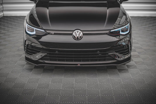 Frontlippe V.3 passend für VW Golf R Hatchback / Variant Mk8 schwarz Hochglanz