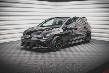 Frontlippe V.3 passend für VW Golf R Hatchback / Variant Mk8 schwarz Hochglanz