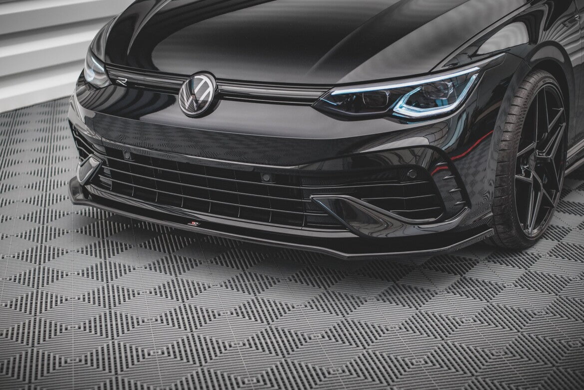 Frontlippe V.3 passend für VW Golf R Hatchback / Variant Mk8 schwarz Hochglanz