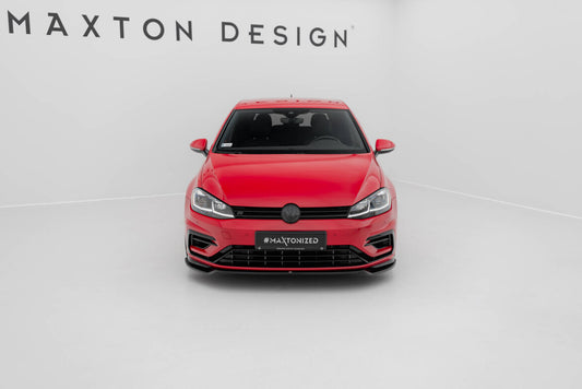 Frontlippe V.3 passend für VW Golf R / R-Line Mk7 FL schwarz Hochglanz