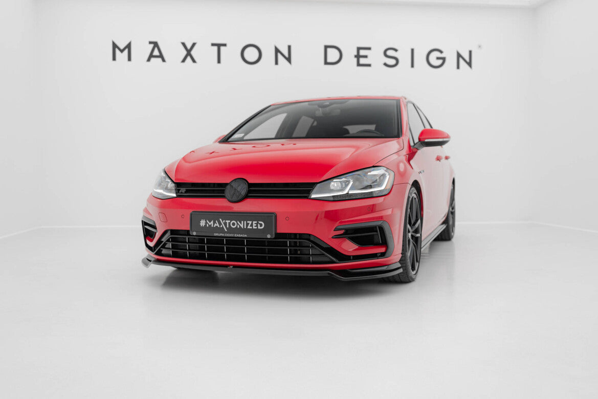 Frontlippe V.3 passend für VW Golf R / R-Line Mk7 FL schwarz Hochglanz