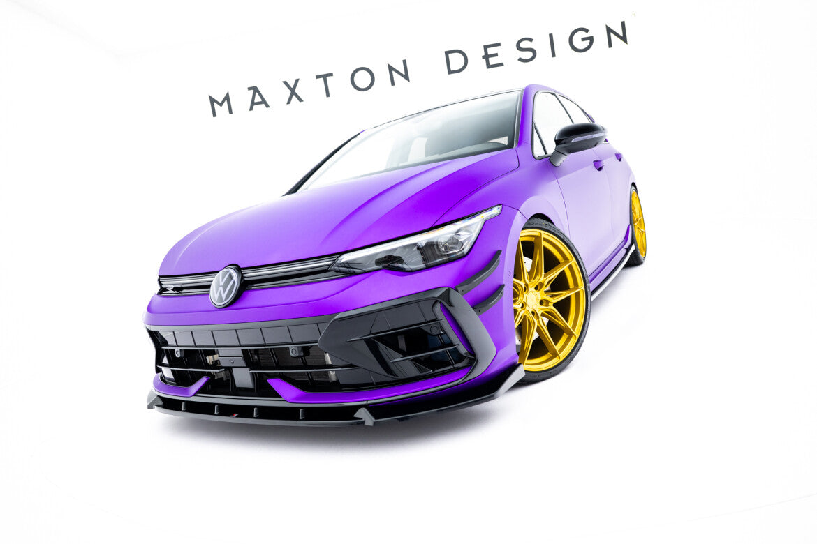 Frontlippe V.3 passend für VW Golf R Variant Mk8 FL schwarz Hochglanz