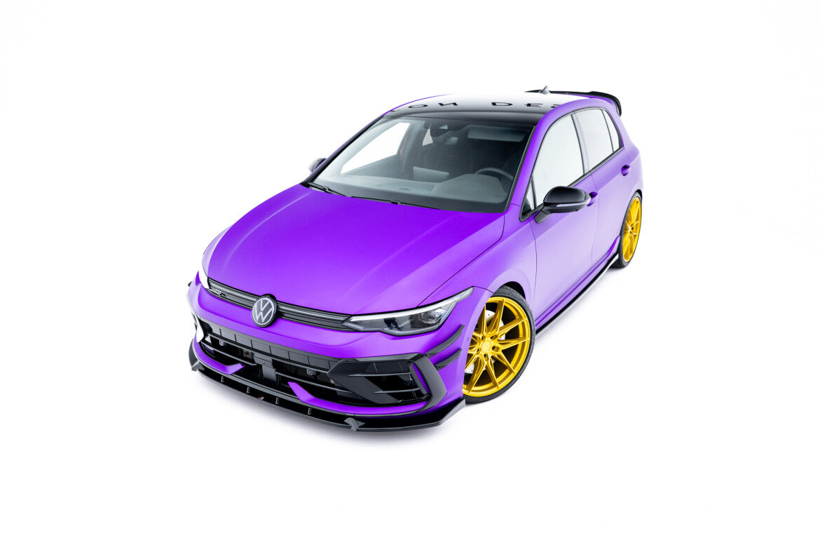 Frontlippe V.3 passend für VW Golf R Variant Mk8 FL schwarz Hochglanz