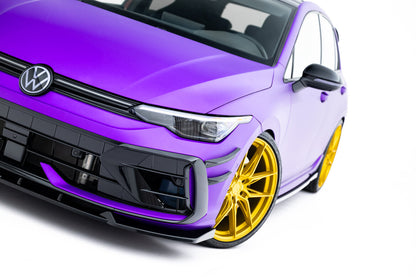 Frontlippe V.3 passend für VW Golf R Variant Mk8 FL schwarz Hochglanz