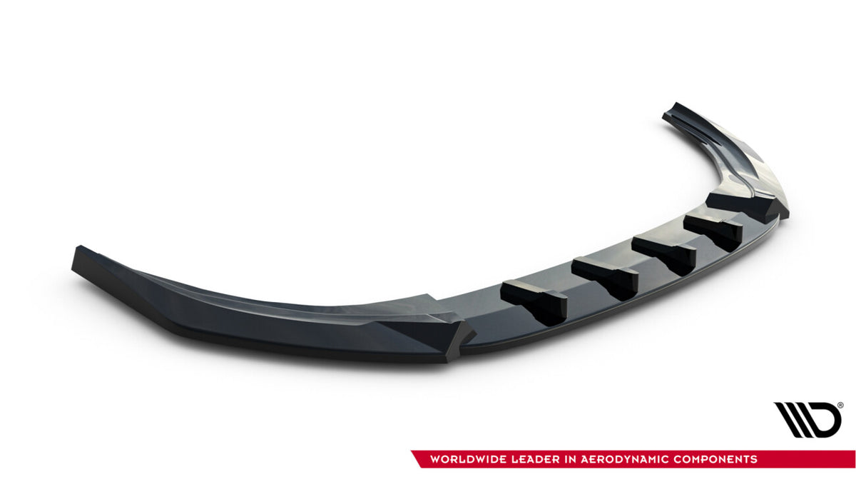 Frontlippe V.3 passend für VW Golf R Variant Mk8 FL schwarz Hochglanz