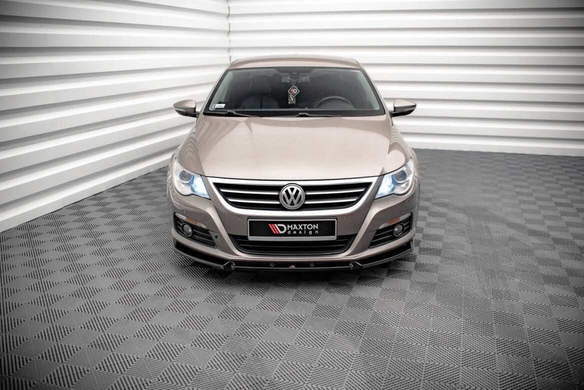 Frontlippe V.3 passend für VW Passat CC schwarz Hochglanz