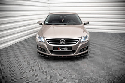 Frontlippe V.3 passend für VW Passat CC schwarz Hochglanz