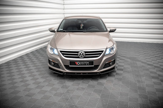 Frontlippe V.3 passend für VW Passat CC schwarz Hochglanz