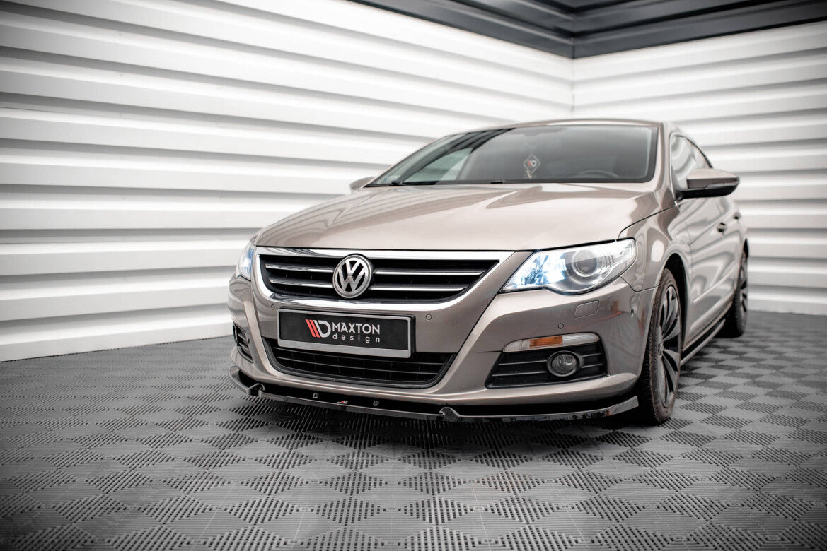 Frontlippe V.3 passend für VW Passat CC schwarz Hochglanz