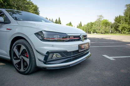 Frontlippe V.3 passend für VW Polo GTI / R-line Mk6 schwarz Hochglanz