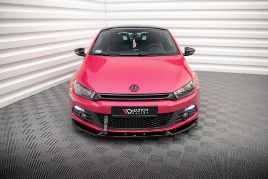 Frontlippe V.3 passend für VW Scirocco Mk3 schwarz Hochglanz