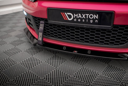 Frontlippe V.3 passend für VW Scirocco Mk3 schwarz Hochglanz