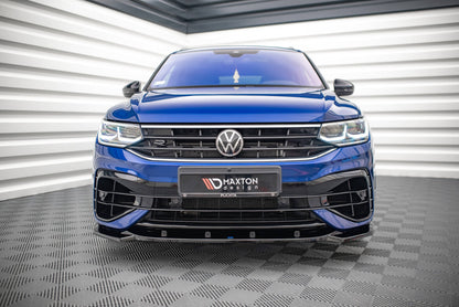 Frontlippe V.3 passend für VW Tiguan R / R-Line Mk2 FL schwarz Hochglanz
