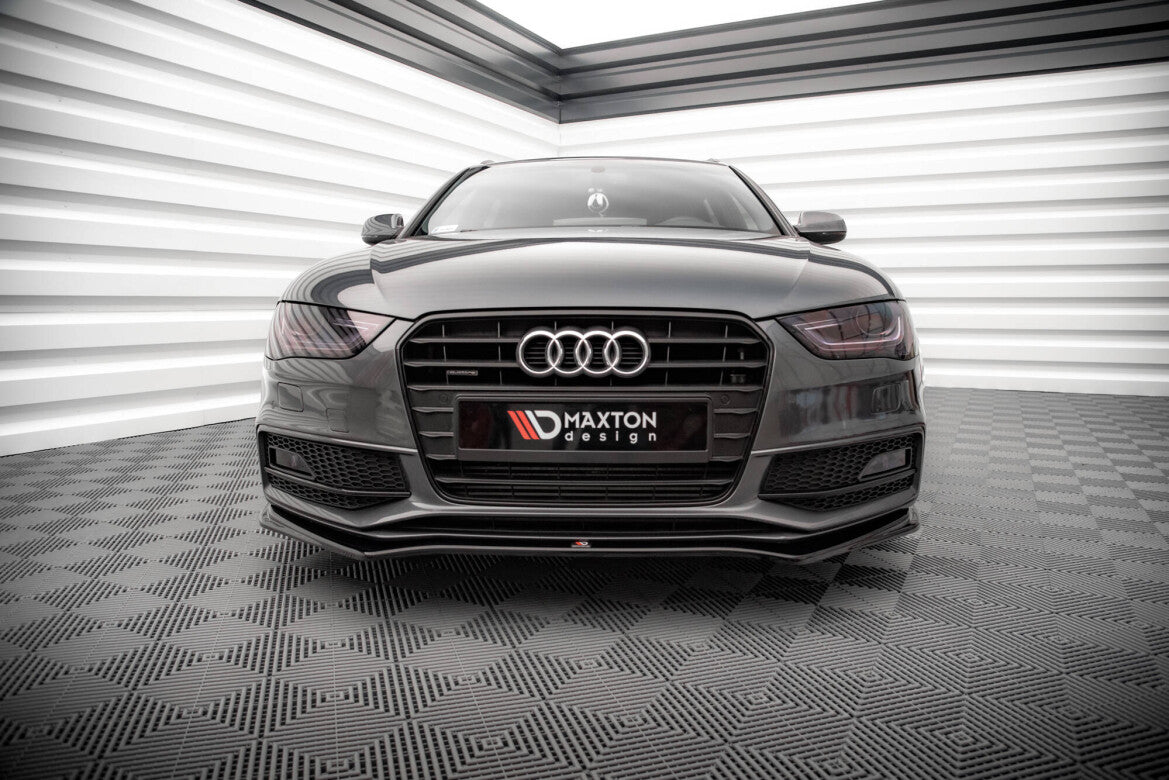 Frontlippe V.4 passend für Audi A4 S-Line / S4 B8 FL schwarz Hochglanz