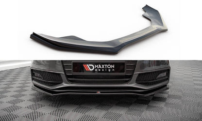Frontlippe V.4 passend für Audi A4 S-Line / S4 B8 FL schwarz Hochglanz