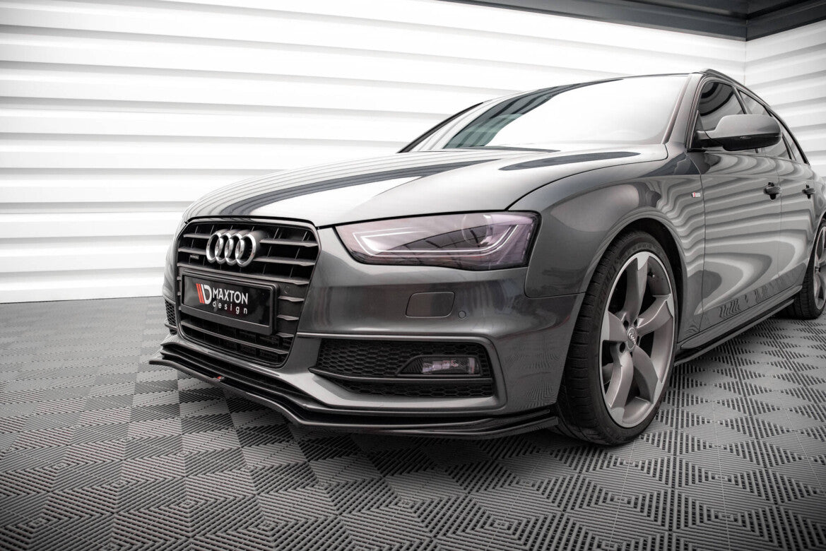 Frontlippe V.4 passend für Audi A4 S-Line / S4 B8 FL schwarz Hochglanz