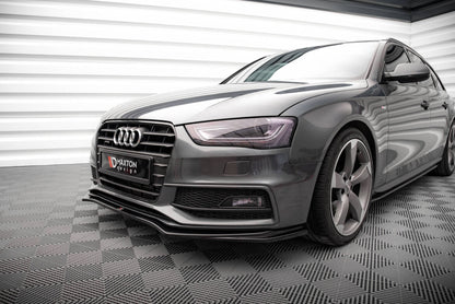 Frontlippe V.4 passend für Audi A4 S-Line / S4 B8 FL schwarz Hochglanz
