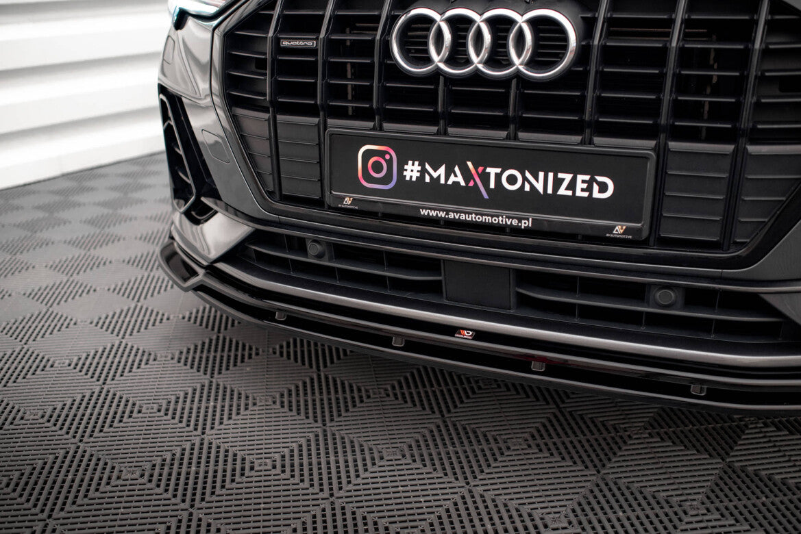 Frontlippe V.4 passend für Audi Q3 Sportback / SUV S-Line F3 schwarz Hochglanz